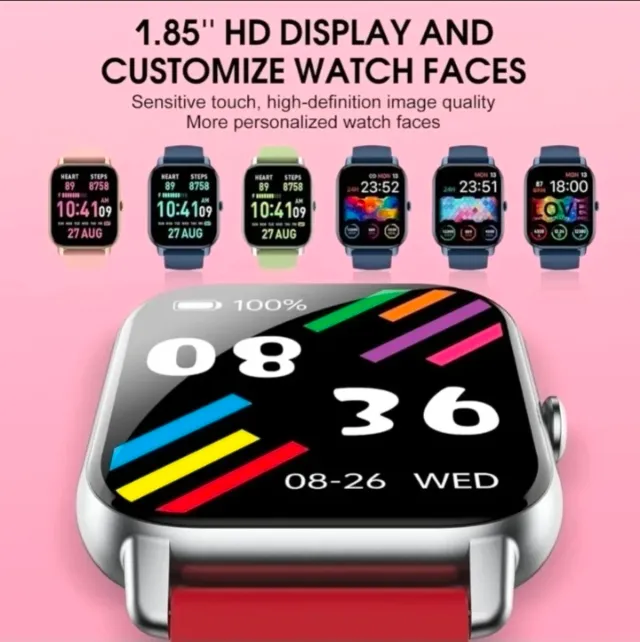 Smartwatch Pro - Rojo y Plateado