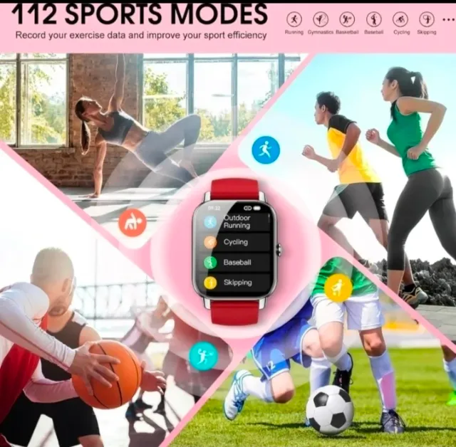 Smartwatch Pro - Rojo y Plateado