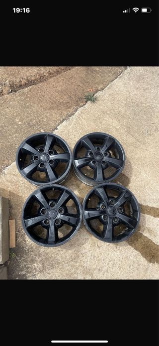 Llantas de aleación negras (4 unidades)