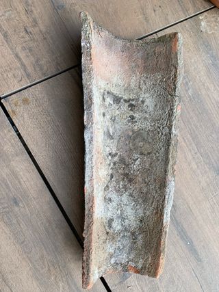 Tejas antiguas de barro