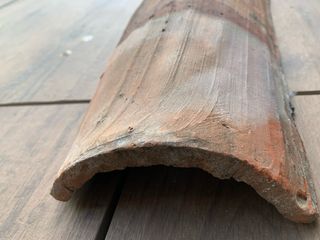 Tejas antiguas de barro