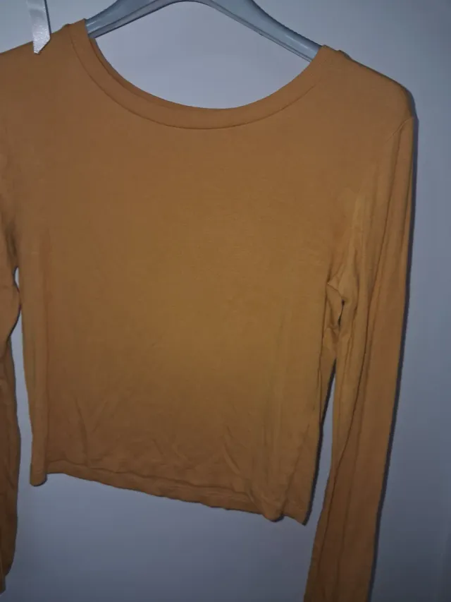 Camiseta Stradivarius manga larga entallada