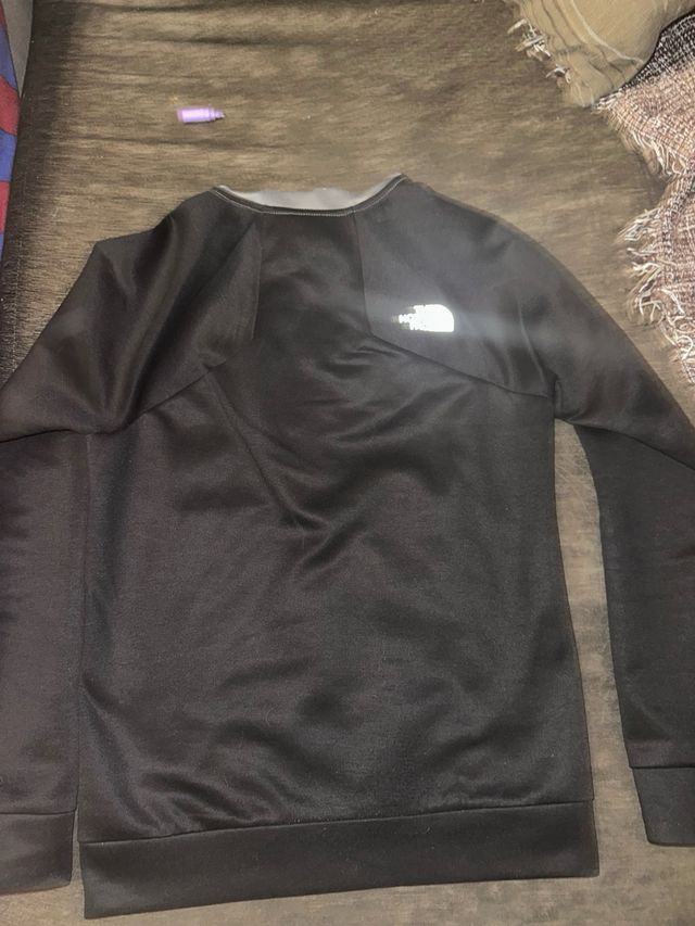 Sudadera The North Face gris y negra