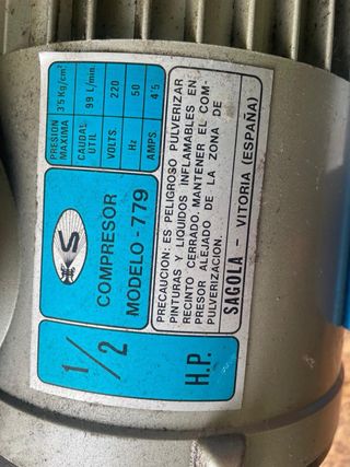 Compresor para pintar y barnizar