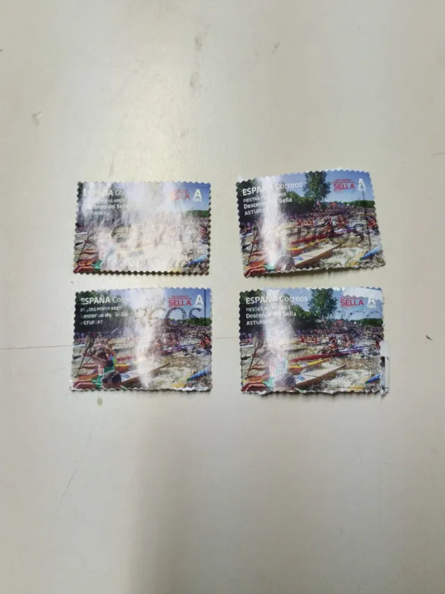 4 Francobolli Spagna Correos Feste del Sella