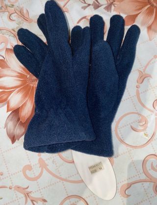 Guanti in pile unisex Brizza blu taglia M