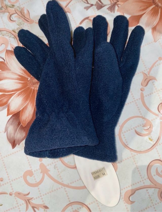 Guanti in pile unisex Brizza blu taglia M