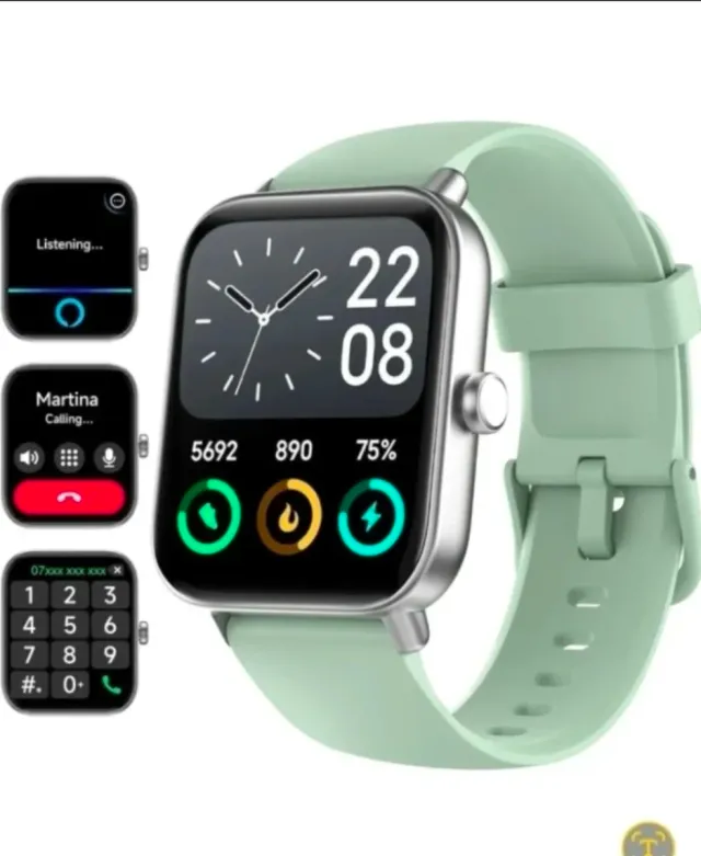 Smartwatch Pro Verde Plata