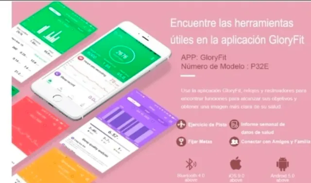 Smartwatch Pro Verde Plata