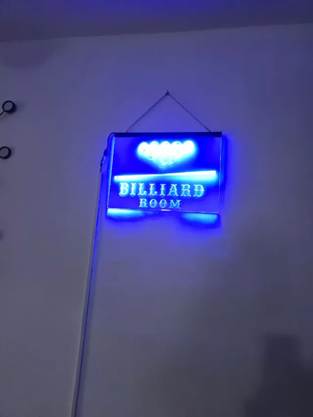 Cartel luminoso LED Billiard Room