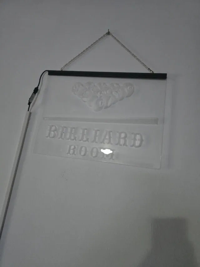 Cartel luminoso LED Billiard Room