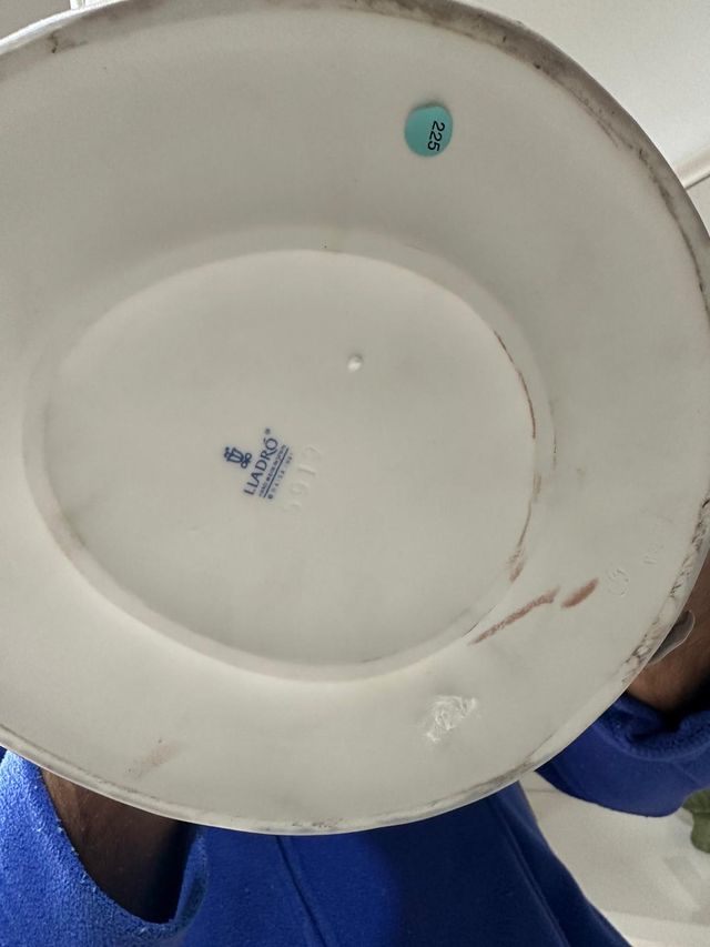 Figura Lladró Cisnes Porcelana y Madera