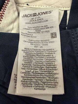 Pantalón chino Jack & Jones azul