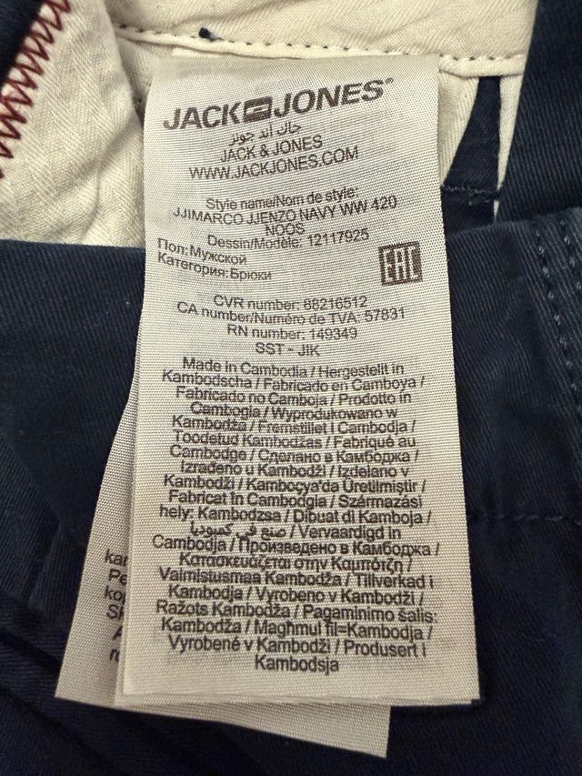 Pantalón chino Jack & Jones azul