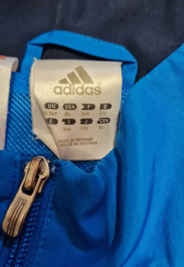 Chándal Adidas Azul y Blanco talla 16