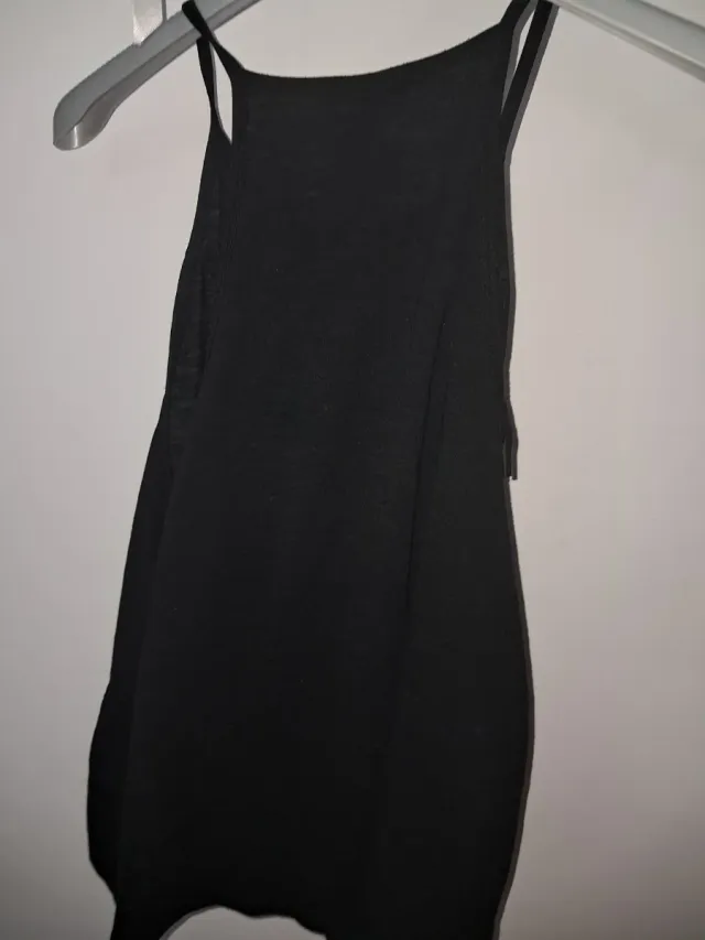 Top Mango Negro Talla M fiesta