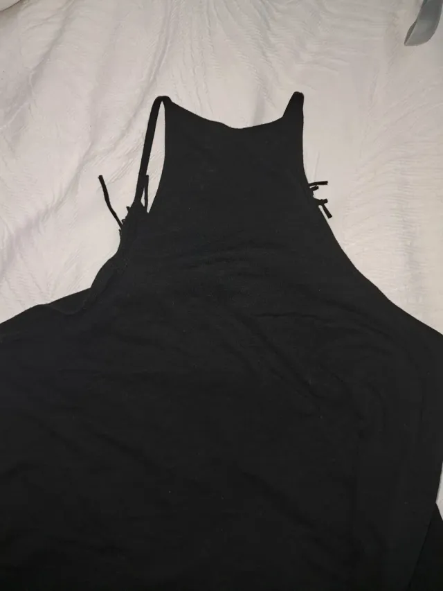 Top Mango Negro Talla M fiesta