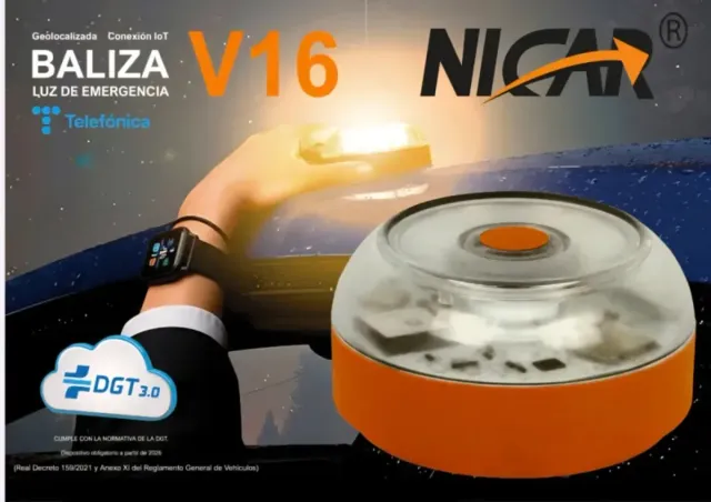 Baliza Homologada DGT 16V