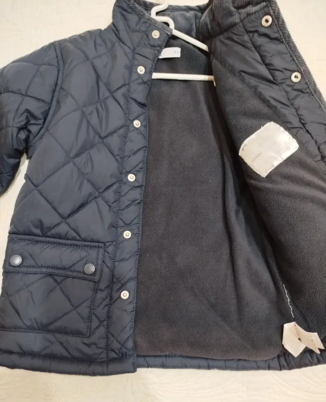 Chaqueta acolchada forro polar niño T 4-5