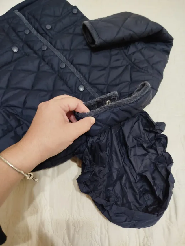 Chaqueta acolchada forro polar niño T 4-5