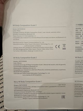 Báscula Xiaomi Mi Body Composition Scale 2