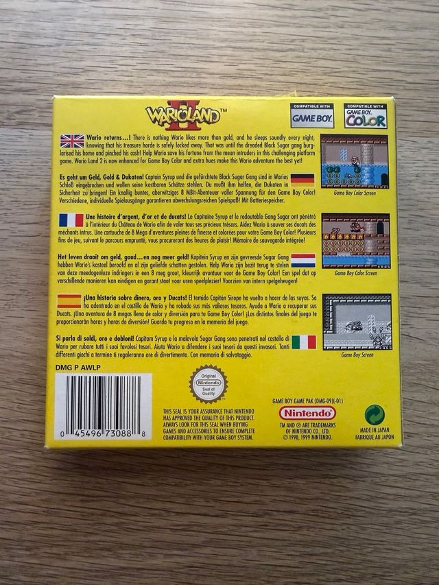 Wario Land 2 GameBoy Color