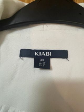 Blazer Kiabi Blanco Talla 34
