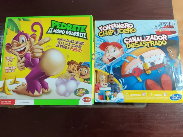 2 Juegos de mesa: Pedrete y Fontanero Chapucero