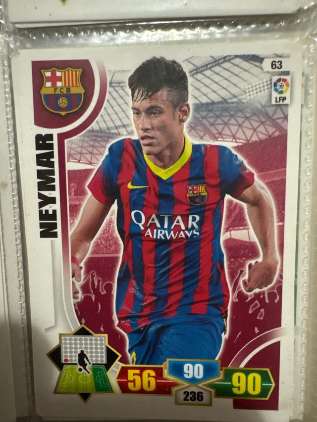 Carta Neymar Adrenalyn 13/14 FCB