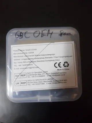 Pantalla Original Gameboy Color + Lente nueva