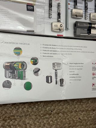 BOMBÍN DOM diamant 30 + 30mm máxima seguridad