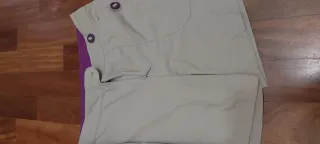 Gonna-pantalone da escursionismo beige/viola