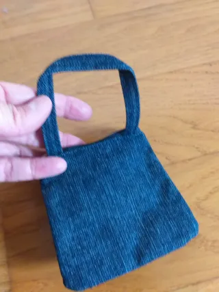 Piccola borsetta jeans blu