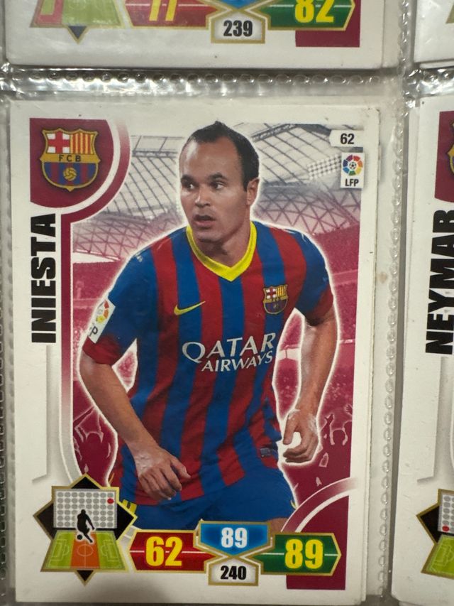 Carta Iniesta Adrenalyn 13/14 FCB LFP