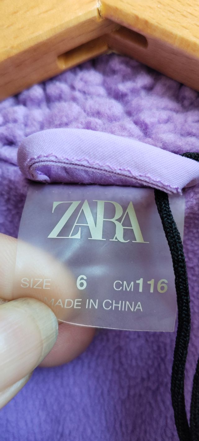 Chaqueta Zara niña lila T:116 (6-7 años)