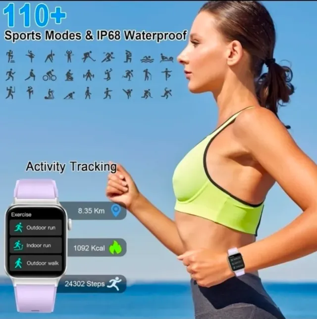 SmartWatch Pro Plata/Morado