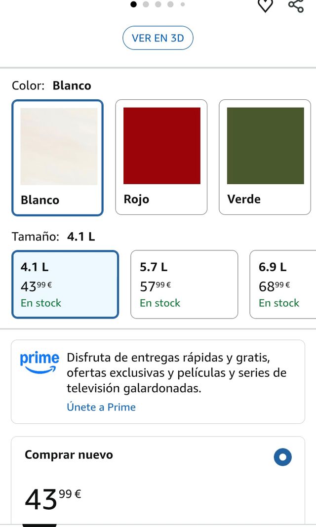 Panela de ferro fundido esmaltada Amazon Basics 4,1L