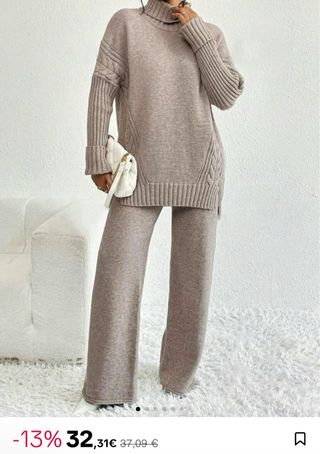 Conjunto de punto mujer