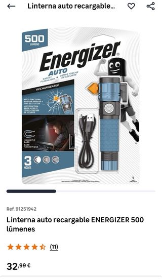 Linterna ENERGIZER Recargable 500 Lúmenes