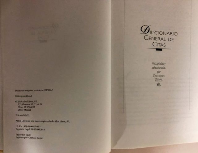 DICCIONARIO GENERAL DE CITAS