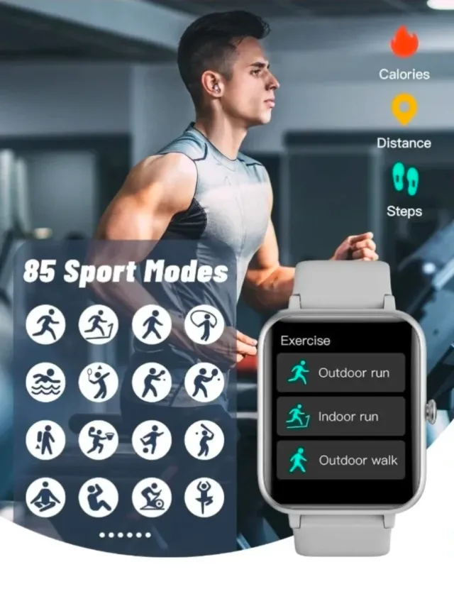 SmartWatch Pro Plata y Blanco