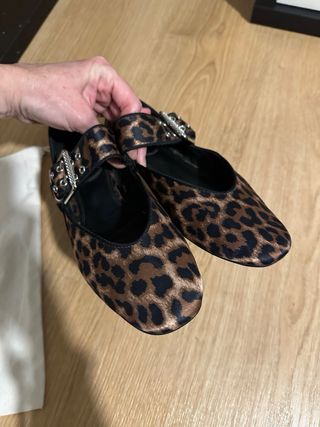 Manoletinas Zara Animal Print