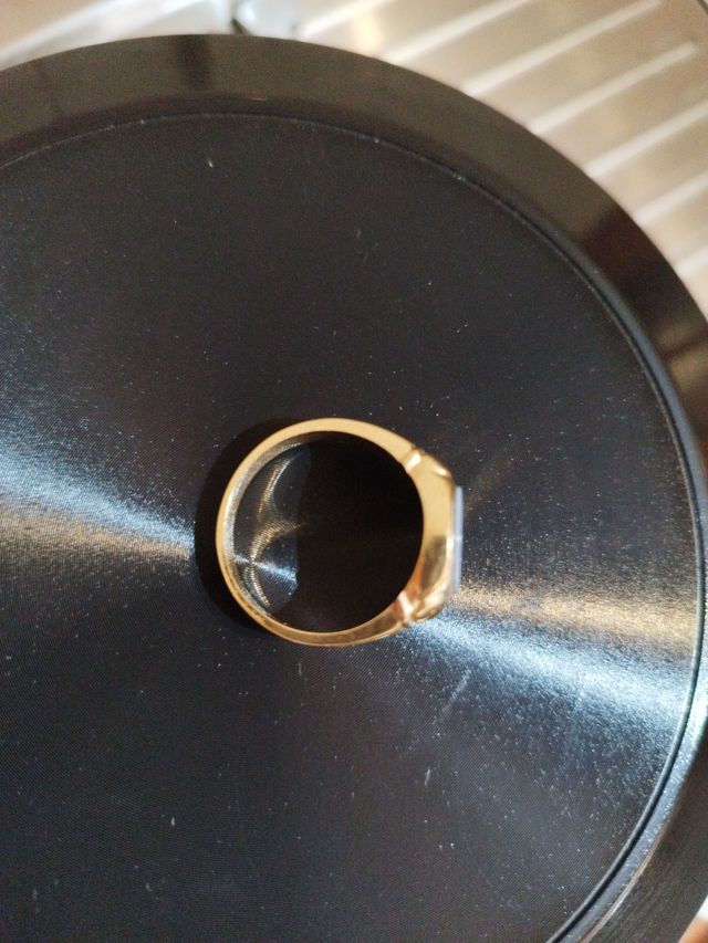 Anillo Oro 18k Ágata Azul