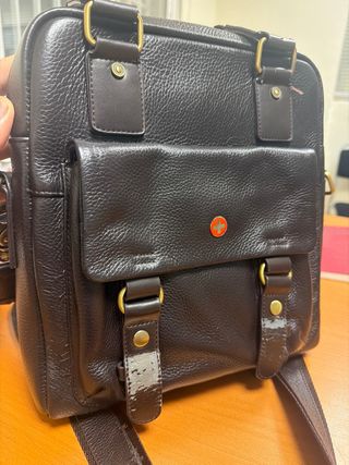 Bolso hombre Swissbag piel marrón