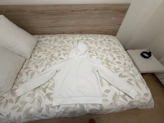 Sudadera Tommy Hilfiger Blanca Cremallera