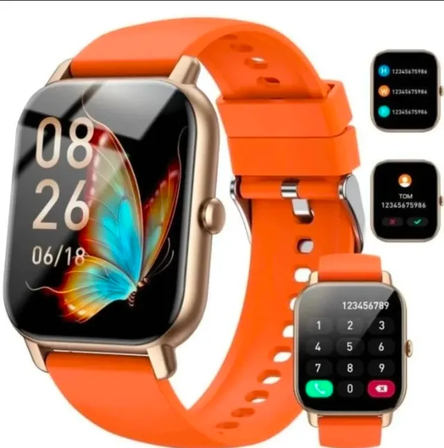 Smartwatch Pro Dorado y Naranja
