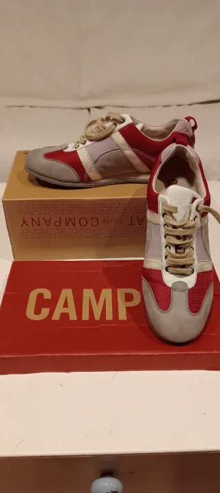 Zapatillas Camper Talla 39 Gris/Rojo