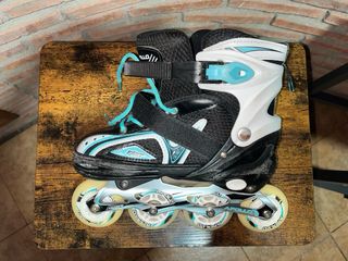 Patines 4 Ruedas con luces + Casco