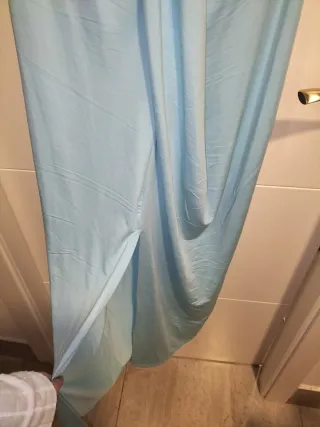 Vestido largo azul de licra talla M