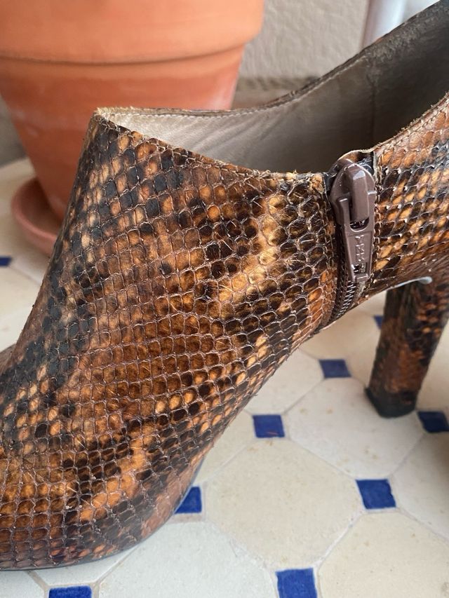 Botines Unisa Piel Marrones